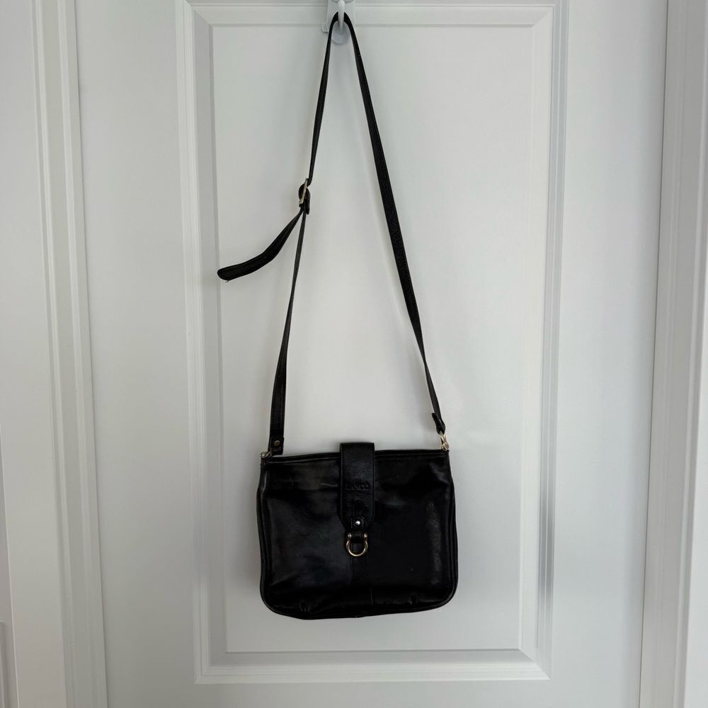 LANCO | Vintage black leather purse
